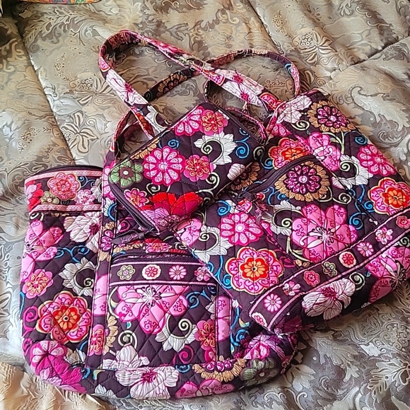 Vera Bradley Handbags - Vera bradley mod floral set